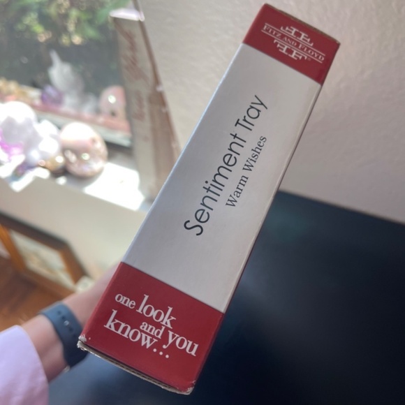 Fitz and Floyd Sentiment Serving Trinket Tray “Warm Wishes” Boxed - Picture 2 of 6